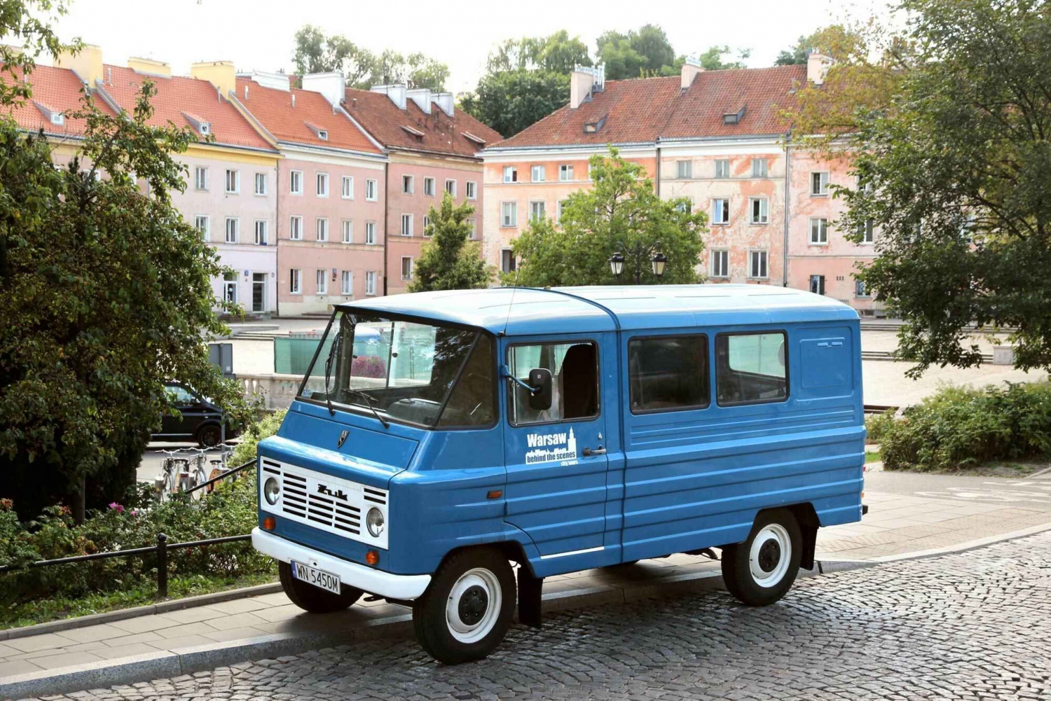 Warszawa: det bedste af byen Privat tur med Retro Minibus
