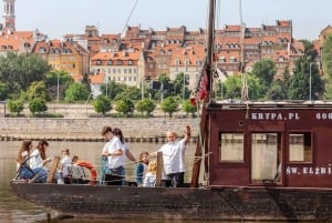 Warszawa: Kryssning med traditionell båt på floden Vistula