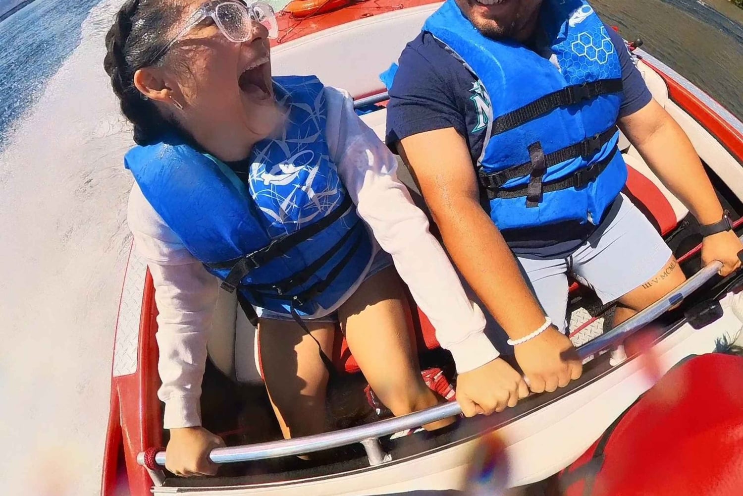 Passeio de barco de aventura de 15 milhas