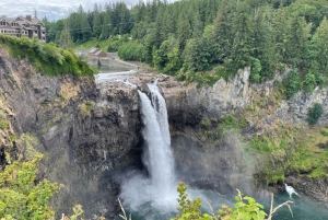 Da Seattle: Tour delle cascate di Snoqualmie e delle cantine con trasferimento