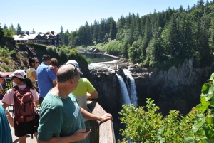 Da Seattle: Tour delle cascate di Snoqualmie e delle cantine con trasferimento