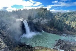 Da Seattle: Tour delle cascate di Snoqualmie e delle cantine con trasferimento
