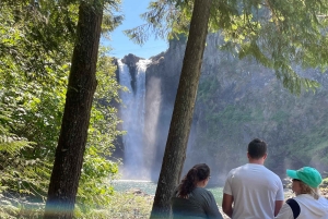 Da Seattle: Tour delle cascate di Snoqualmie e delle cantine con trasferimento