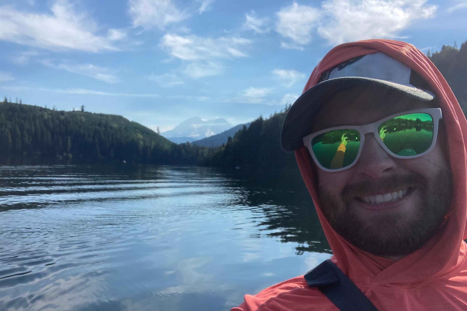 Mineral Lake: Paddleboard-Tour bei Sonnenuntergang mit Blick auf den Rainier