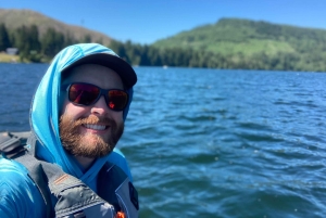 Mineral Lake: Paddleboard-Tour bei Sonnenuntergang mit Blick auf den Rainier