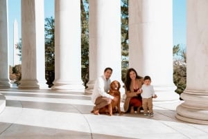 Sessão de fotos profissional privada de férias em Washington DC