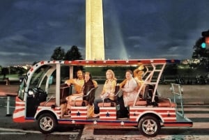 Washington DC: begeleide tour met elektrische karretjes bij maanlicht langs monumenten