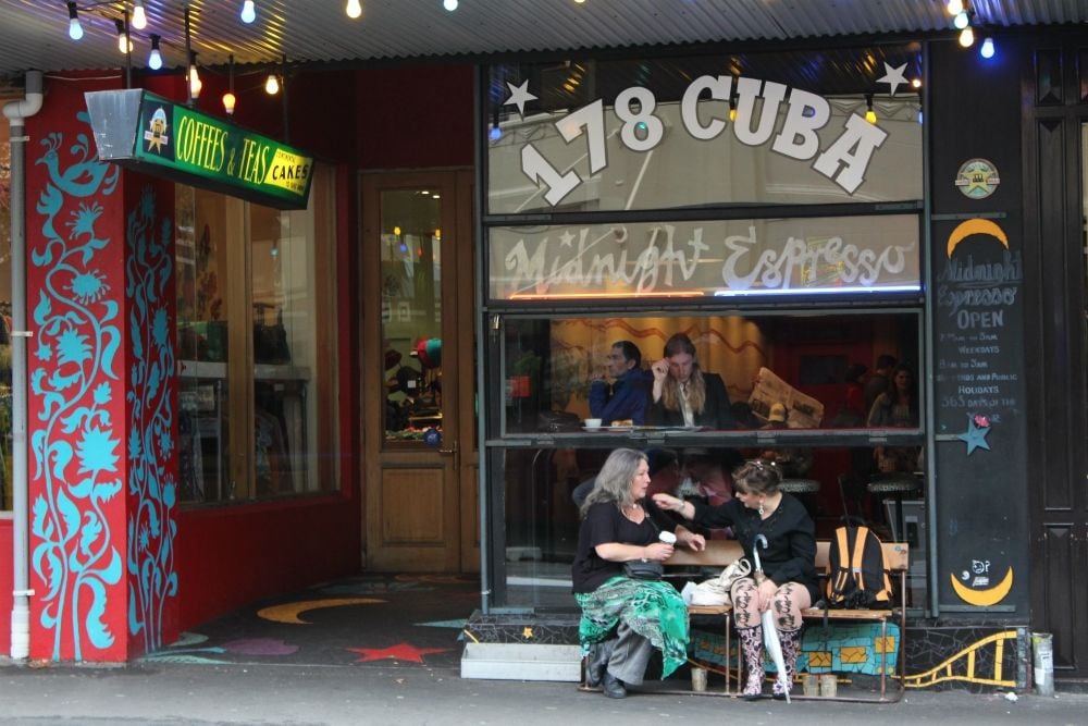 The cafe culture of Cuba Street