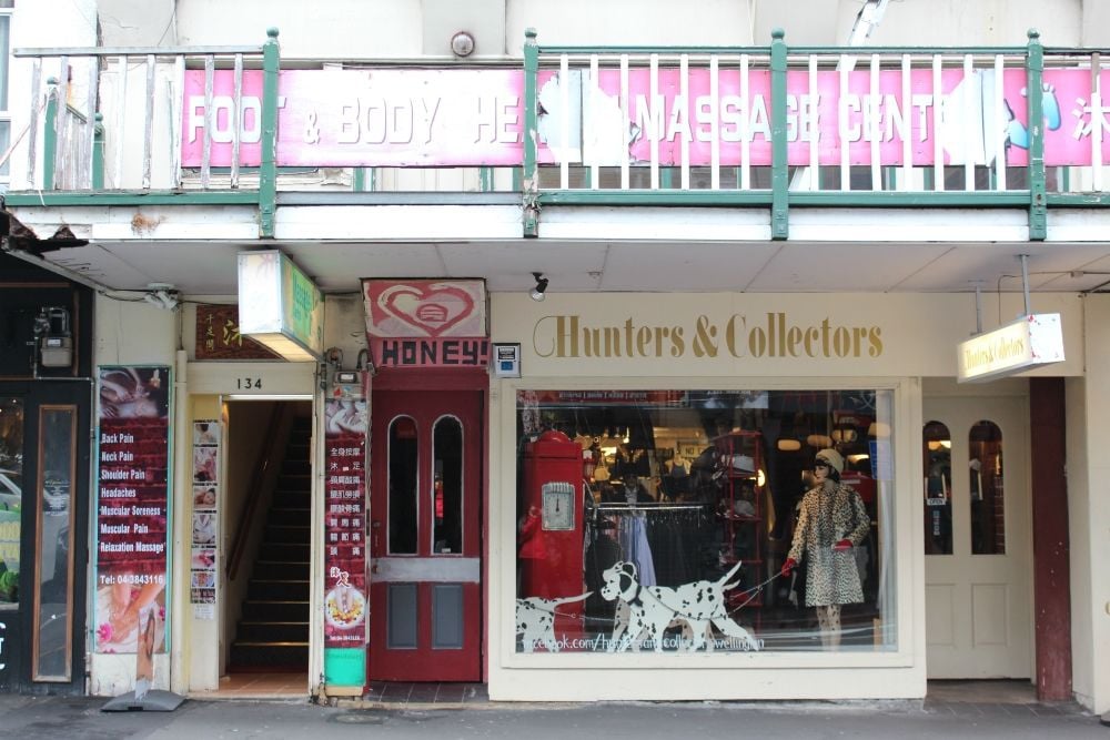 Boutique and vintage clothing on Cuba Street