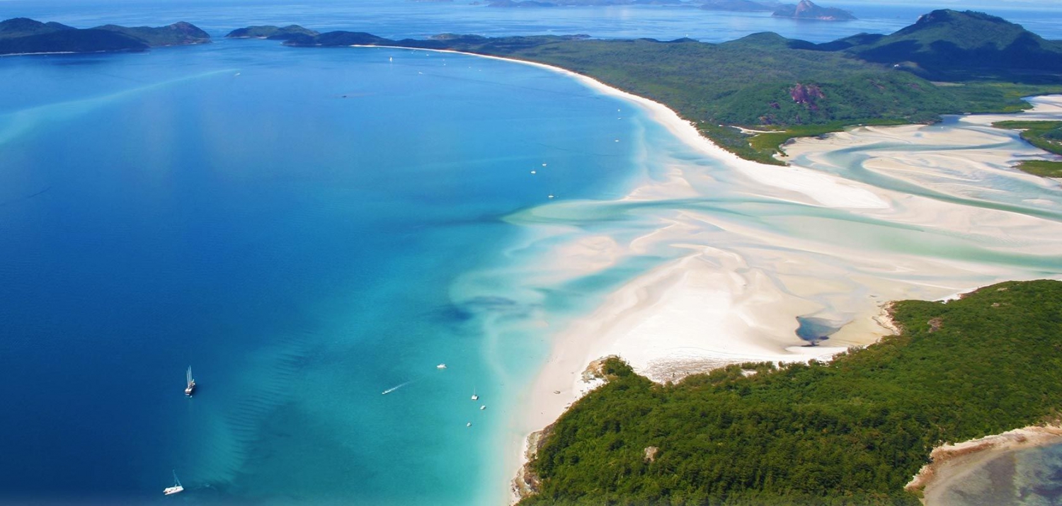 Whitehaven Beach from the air