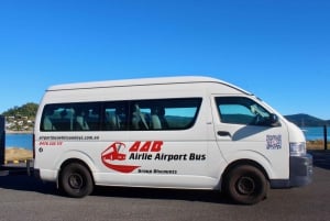 Airlie Beach : Bus privé depuis/vers l'aéroport de Whitsunday Coast