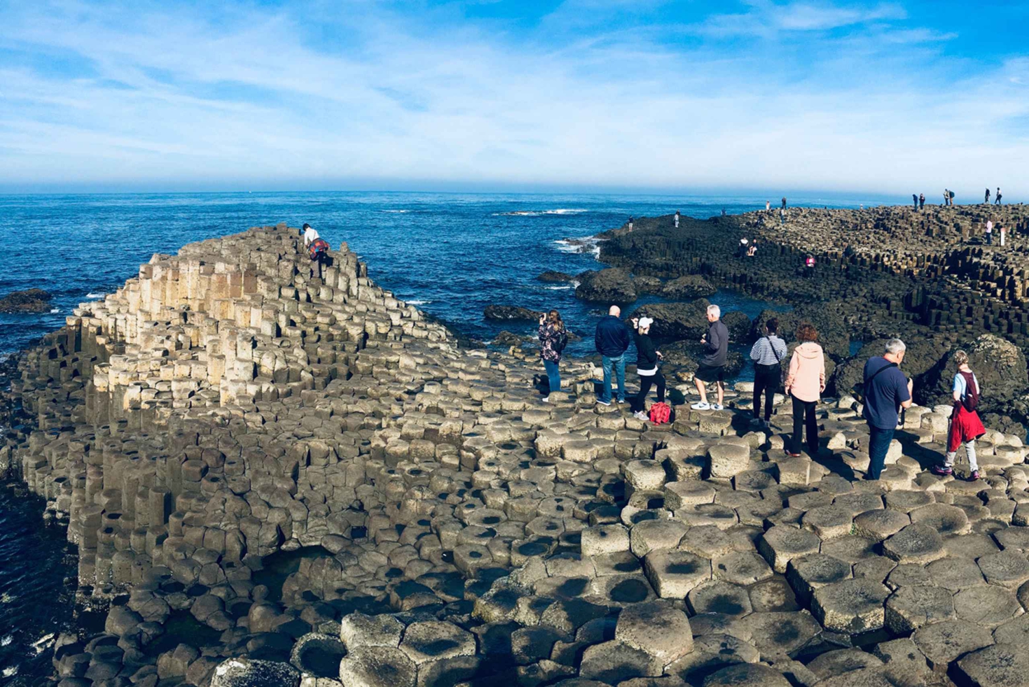 Belfast og Giant's Causeway på italiensk eller spansk
