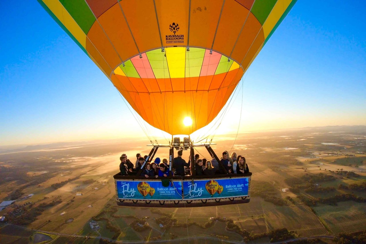Byron Bay: Voo de balão de ar quente ao nascer do sol com café da manhã