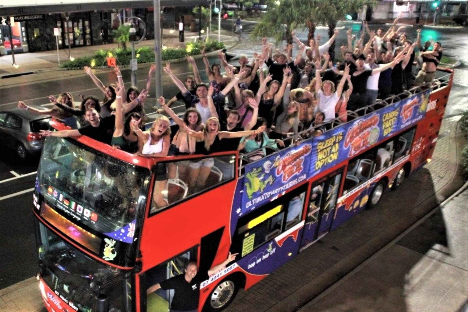 Cairns: Ultimate Party Bus med drikkevarer inkluderet