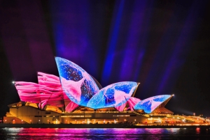 Darling Harbour: Hidas suihkuveneen risteily Vivid Sydney