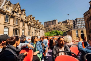 Edinburgh: hop-on-hop-off-tour met open bus