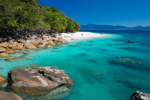 Fra Cairns: Moore Reef, Fitzroy Island Tour med helikopter