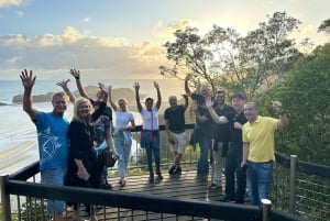 Fra Mackay: Wallabies på stranden soloppgangstur