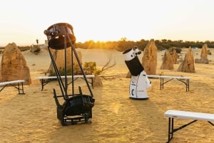 Från Perth: Pinnacles Desert Sunset och Star-Gazing Tour