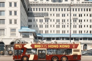 Hong Kong: tour con paradas libres en autobús turístico y tranvía de la cumbre opcional