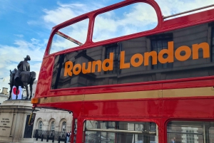 ロンドン：ヴィンテージオープントップバスでガイド付き観光ツアー