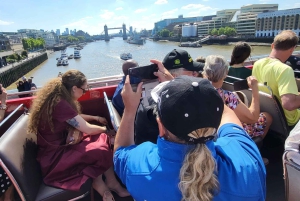 ロンドン：ヴィンテージオープントップバスでガイド付き観光ツアー