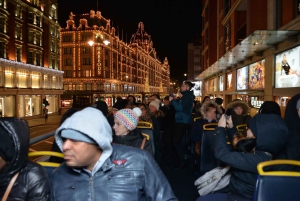 ロンドン：ロンドンの夜の観光オープントップバスツアー