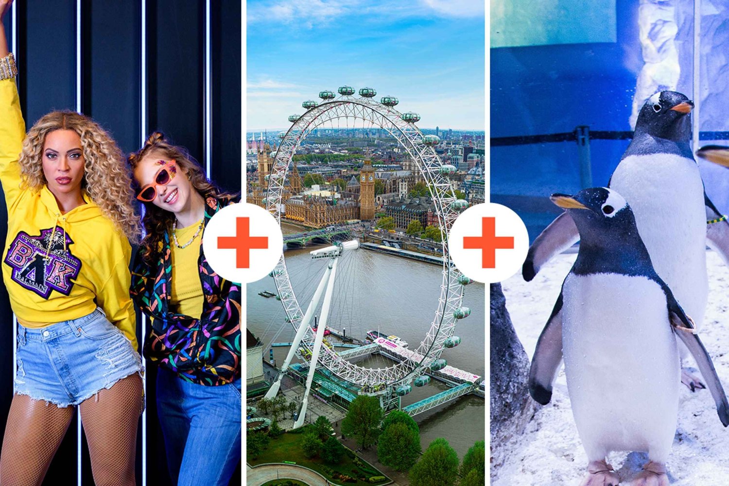 Londen: Madame Tussauds, London Eye & SEA LIFE Combo Ticket
