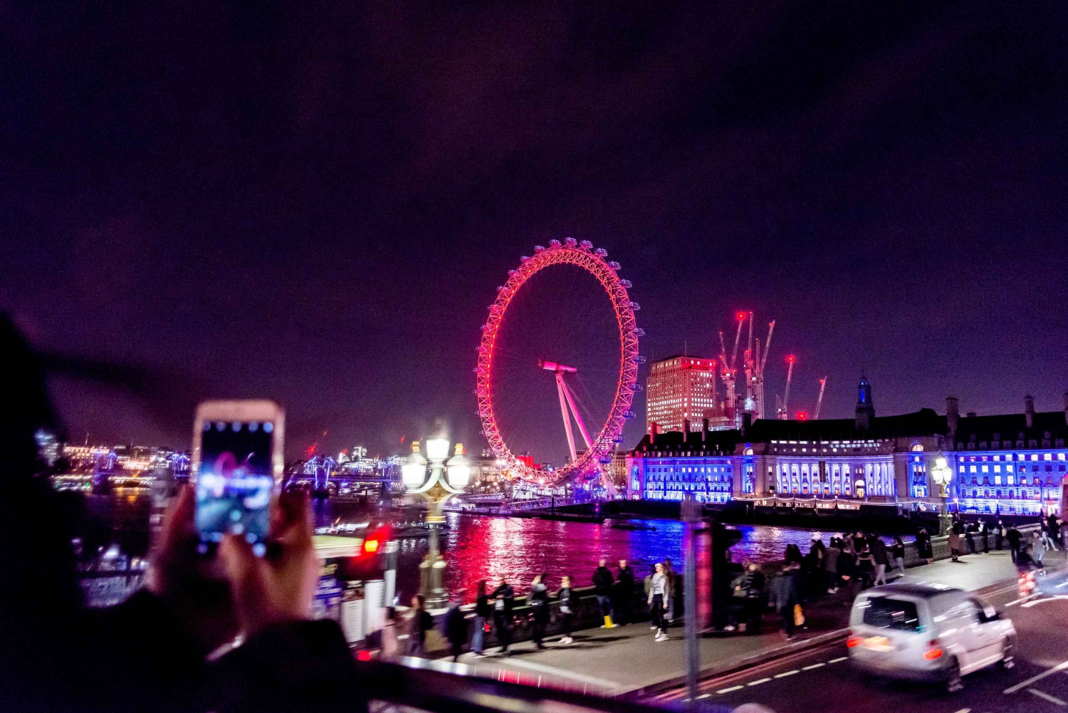London: Nighttime Open-Top Sightseeing Tour with Live Guide