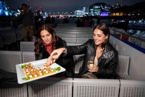 Londres : Croisière nocturne sur la Tamise avec bulles et canapés