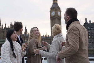 Londres : Croisière nocturne sur la Tamise avec bulles et canapés