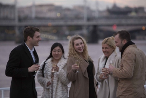 Londres : Croisière nocturne sur la Tamise avec bulles et canapés