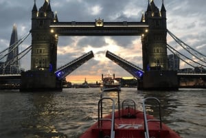 London: River Thames Sunset Speedboat Experience with Drink