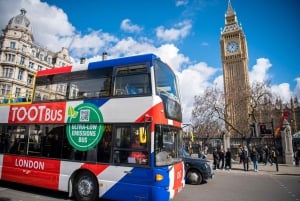 Lontoo: Tootbus Hop-on Hop-off (valinnainen jokiristeily)