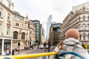 Lontoo: Tootbus Hop-on Hop-off (valinnainen jokiristeily)