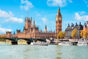 ロンドン：ウェストミンスターからグリニッジまでのテムズ川クルーズ