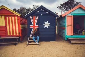 Melbourne: servizio fotografico a Brighton Beach con le cabine da bagno