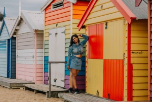 Melbourne: servizio fotografico a Brighton Beach con le cabine da bagno