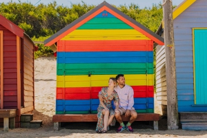 Melbourne: servizio fotografico a Brighton Beach con le cabine da bagno
