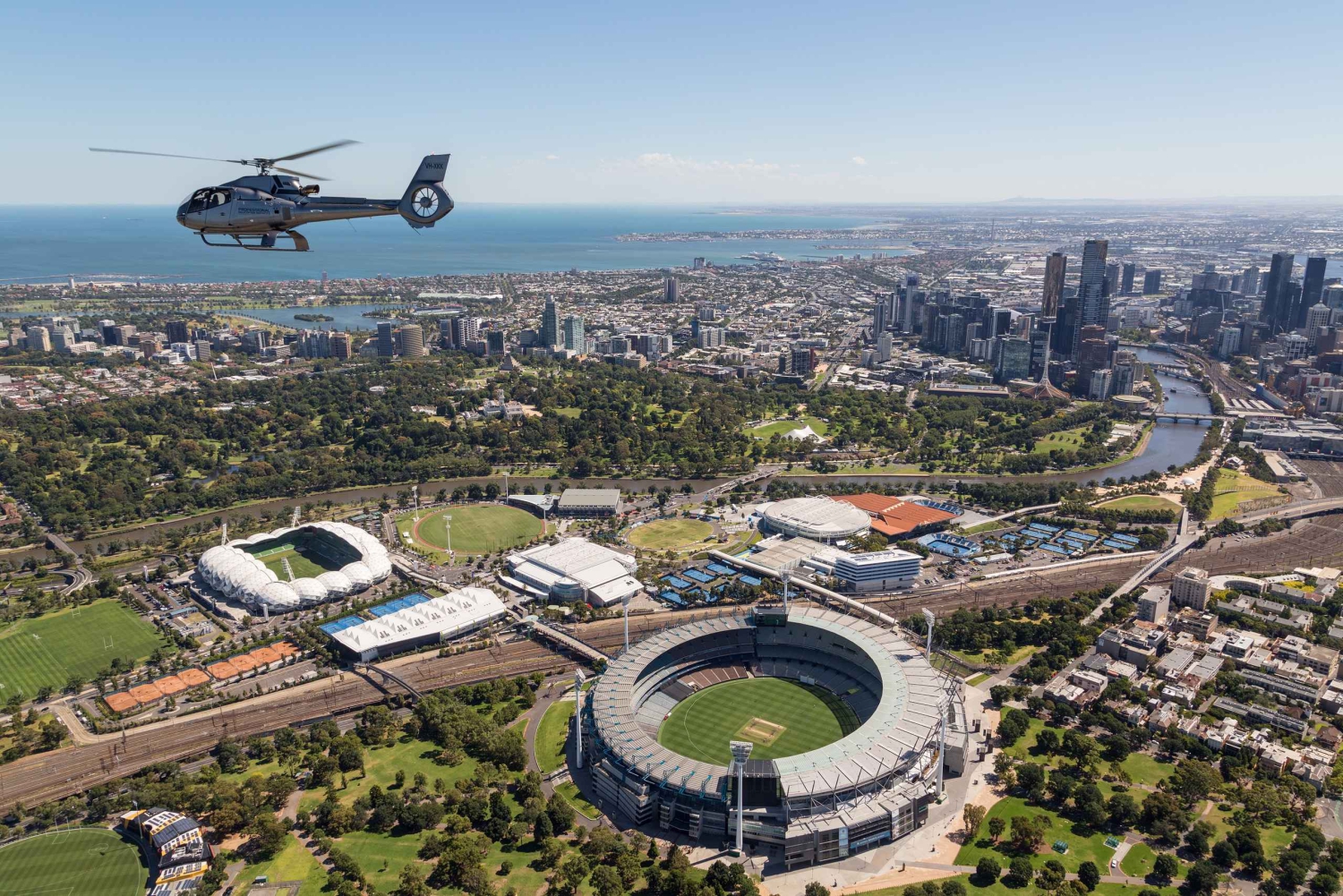 Melbourne: Stad en Bayside Helikoptervlucht