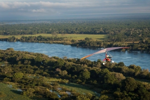 Microlight flight Over the Victoria falls