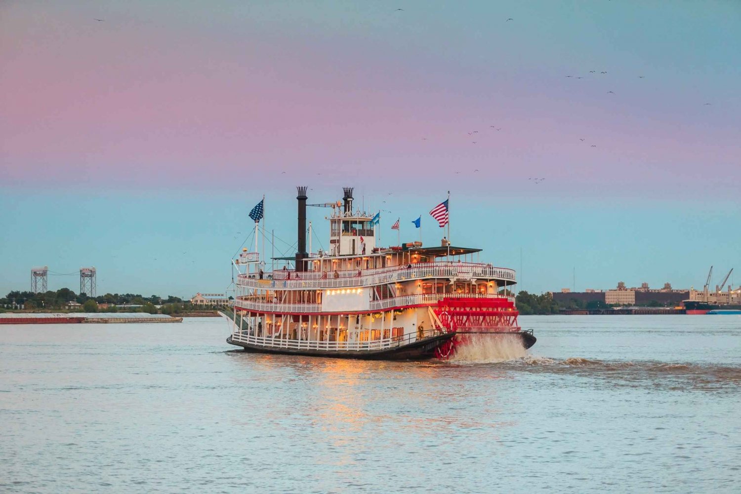 New Orleans: Jazz-cruise om aftenen på dampskibet Natchez
