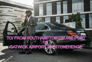 Van/naar Southampton Cruise Port naar Gatwick via Stonehenge
