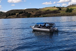 Location de vélos, navettes et retour en bateau sur le lac Dunstan