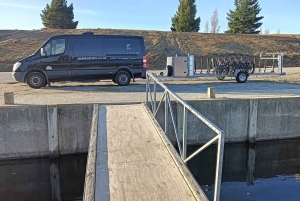 Location de vélos, navettes et retour en bateau sur le lac Dunstan