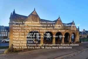 3Day Tour:LDN Oxford Warwick Cotswolds Stratford-Upon-Avon