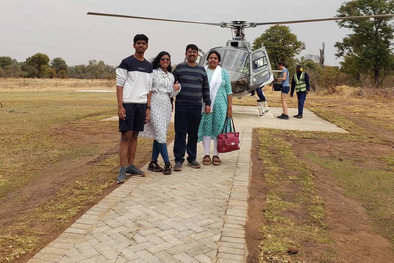 Vol en hélicoptère au-dessus des chutes Victoria