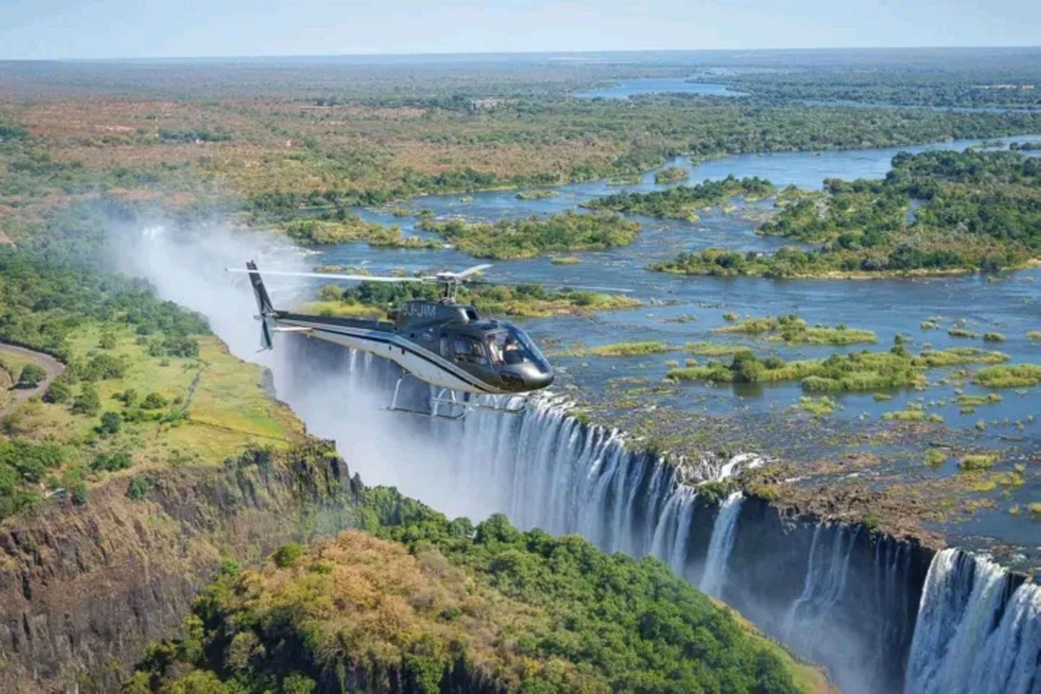 From Livingstone A Helicopter Ride Over the Victoria falls