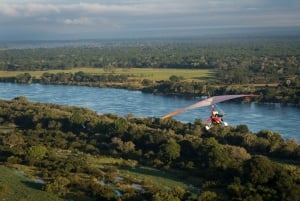 From Livingstone A Microlight flight Over the Victoria falls