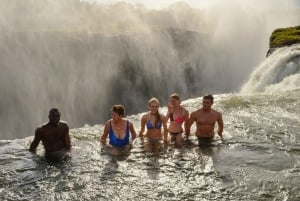 Devil's pool experience at the edge of Victoria Falls